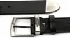 Herrengürtel, breit, schwarzes Leder, 120 £ Produktbild-Vorschau 5