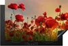 KitchenYeah© Herdabdeckplatte Blumen - Rosen - Rot , Produktbild-Vorschau 1