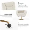 okwish Sedia girevole, Sgabello girevole, Sedia da ufficio, Anteprima dell’immagine prodotto 10