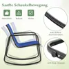 A rocking chair with descriptive icons and close-up views of its features. Anteprima dell’immagine prodotto