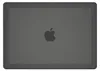 The back of a dark gray laptop case with an Apple logo in the center. Produktbild-Vorschau