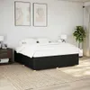 vidaXL Bettgestell ohne Matratze Schwarz 200x200 cm Stoff Produktbild-Vorschau 2
