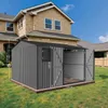 HOMAVO Gerätehaus Metall mit Pultdach, Gartenhaus Metall Produktbild-Vorschau 8