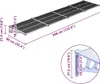 vidaXL Türvordach Grau und Transparent 396x90 cm Produktbild-Vorschau 6