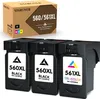 A product shot of three ink cartridges and their packaging. Produktbild-Vorschau