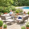 Outsunny Lounge Gartenmöbel Set 5-6 Personen Gartenlounge Produktbild-Vorschau 8