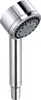 A chrome hand shower head on a white background. Produktbild-Vorschau