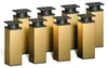 8er Set sossai moderne Möbelfüße in Gold 120mm Produktbild-Vorschau 1