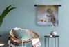 MuchoWow® Wandteppich Wandbehang Eichhörnchen - Nüsse - Produktbild-Vorschau 5