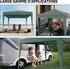 Wiltec Pavillon 3 x 3 m en vert avec protection UV 50+, Voir les images du produit 6
