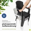 Garronda 4 Stk. Gartenstühle stapelbar Rattan-Optik GD-0254 Produktbild-Vorschau 3
