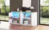 Mobile contenitore, 140x35x70 cm, in MDF, con 4 ante, Anteprima dell’immagine prodotto 20