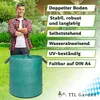 TTL GARDEN Gartensack 2x272L grün doppelt verstärkter Boden Produktbild-Vorschau 3