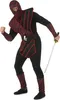 Traditionelles Ninja Herrenkostüm schwarz-rot - L Produktbild-Vorschau 2