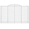 Gabionen mit Hochbogen 9 Stk. 300x50x180/200cm Verzinktes Produktbild-Vorschau 4