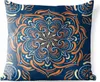 MuchoWow® Outdoor Kissen - Mandala - Orange - Muster - Produktbild-Vorschau 1
