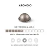 A Nespresso coffee capsule with descriptive text and icons. Produktbild-Vorschau