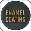 A circular graphic with text indicating "ENAMEL COATING". Náhled obrázku produktu