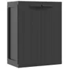 vidaXL Armoire de jardin noir 65x37x85 cm PP Voir les images du produit 2