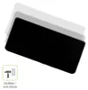 A black screen protector is shown with ghosted images of other screen protectors behind it, suggesting multiple layers or options. A small icon and text are present in the bottom left corner. Produktbild-Vorschau