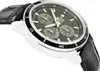 A close-up, angled view of a Casio Edifice men's watch with a black leather strap. Produktbild-Vorschau