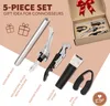 set da vino bremermann 5 pezzi, incluso decanter versatore, Anteprima dell’immagine prodotto 2
