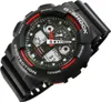 A black G-Shock watch with red accents is shown against a white background. Náhľad obrázku produktu