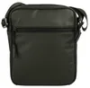 A dark green messenger bag is shown against a white background. Produktbild-Vorschau