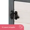 KERBL Katzenschrank Ida Katzenmöbel Weiß Grau Anteprima dell’immagine prodotto 11