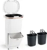 Poubelle de cuisine 38 L avec couvercle, 2 bacs amovibles, Voir les images du produit 1