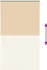 Verdunkelungsrollo Beige 135x210 cm Stoffbreite 131,6 cm Produktbild-Vorschau 4