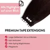 Tape Extensions Premium Pravé vlasy #6/3 tmavý blond zlatý Náhľad obrázku produktu 3