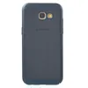 The back of a dark blue phone case with a textured pattern. Produktbild-Vorschau