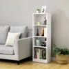 VASAGLE Bücherregal mit 4 Fächern weiß Holzregal 121,5 cm Produktbild-Vorschau 2