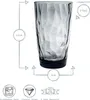 Bormioli Rocco Diamant Dimpled Cooler Glasses - Ocean Blue Produktbild-Vorschau 3