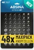 ABSINA 48er Pack Alkaline & Lithium Knopfzellen - AG1 AG3 Produktbild-Vorschau 1