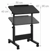 Relaxdays, mesa para portátil con altura ajustable (67-90 Vista previa de la imagen del producto 4