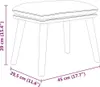 vidaXL Podnóżek jasnoszary 45x29,5x35 cm tkanina Podgląd zdjęcia produktu 7