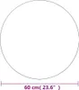 vidaXL Wandspiegel 60 cm Rund Glas Produktbild-Vorschau 6