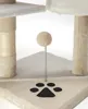 lionto Kratzbaum für Katzen 112 cm hoch, mit Höhle, Produktbild-Vorschau 3