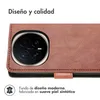 Funda Tipo Libro de Lujo para Honor Magic8 Pro - Marrón Vista previa de la imagen del producto 4