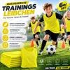 6 trainingsshirts, geel – Trainingsshirts voor Productafbeelding-voorbeeld 2