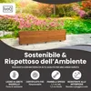 IvoQ Fioriera in Legno – 120x40x32 cm – Legno massello – Anteprima dell’immagine prodotto 3