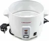 A white electric rice cooker is shown from a front-facing angle against a white background. Produktbild-Vorschau