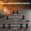 Hop-Sport 2in1 Kurzhanteln & Langhantel Set - Gusseisen Produktbild-Vorschau 5