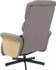 vidaXL Masážne kreslo s podnožkou taupe fabric Náhľad obrázku produktu 5