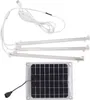 A solar-powered plant grow light with three LED strips and a solar panel. Produktbild-Vorschau