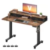 VASAGLE Höhenverstellbarer Schreibtisch elektrisch, 120 cm, Produktbild-Vorschau 2