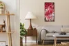 Küche Wohnzimmer Wand Leinwand Uhr 30x60 Gemälde Abstrakte Produktbild-Vorschau 3