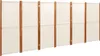 Parawan 6-Panelowy, Kremowy, 420 X 180 Cm Lumarko! Podgląd zdjęcia produktu 1